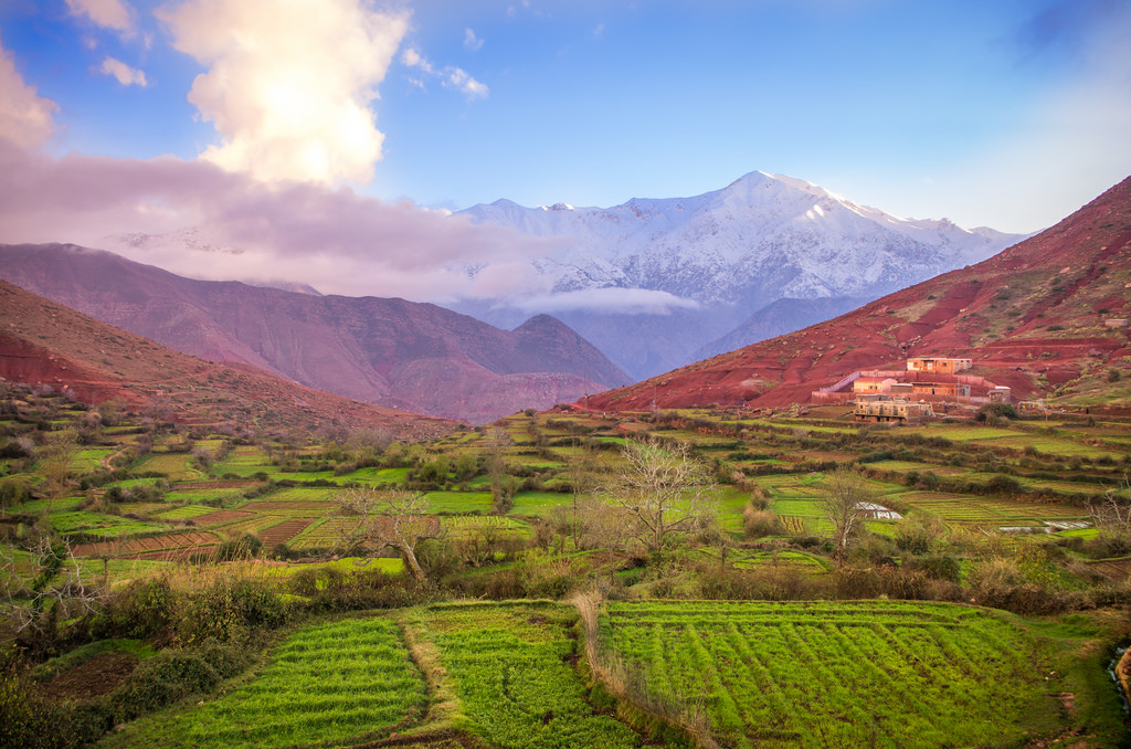 Ciel étoilé au-dessus de l'Atlas marocain